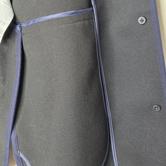 J. Crew Black and Navy Blue Tipped Twill Jacket - Picture 8 of 11